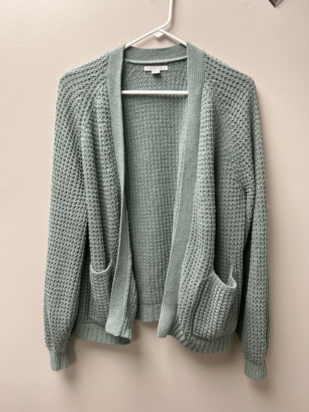 American Eagle Women’s Sage Green Chenille Cardigan
